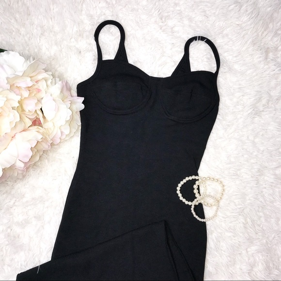 CARBON BUSTIER MIDI - Picture 2 of 4